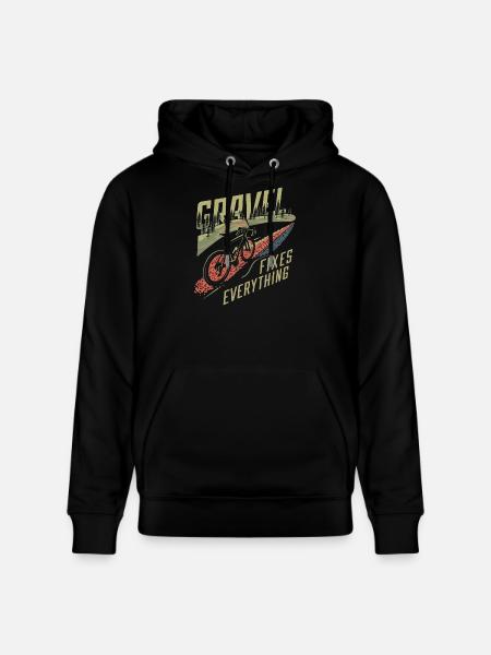Gear and Trail Cycling Art - Stanley/Stella CRUISER Unisex Organic Hoodie - black