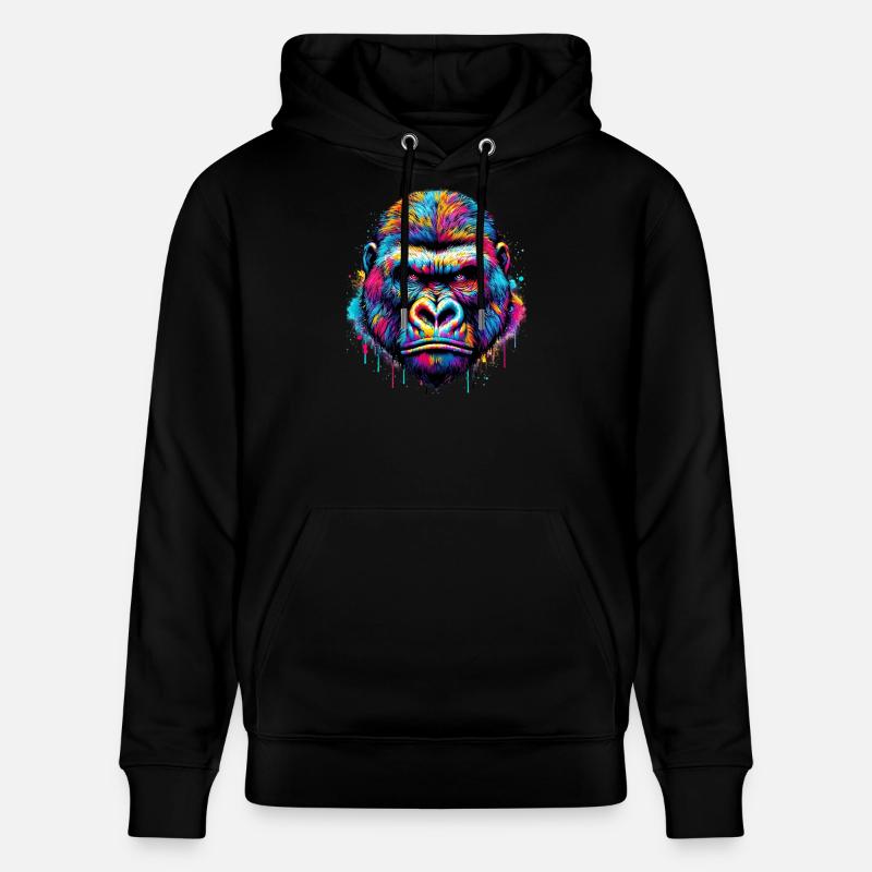 Gorille - Sweat à capuche bio CRUISER Stanley/Stella Unisexe - noir
