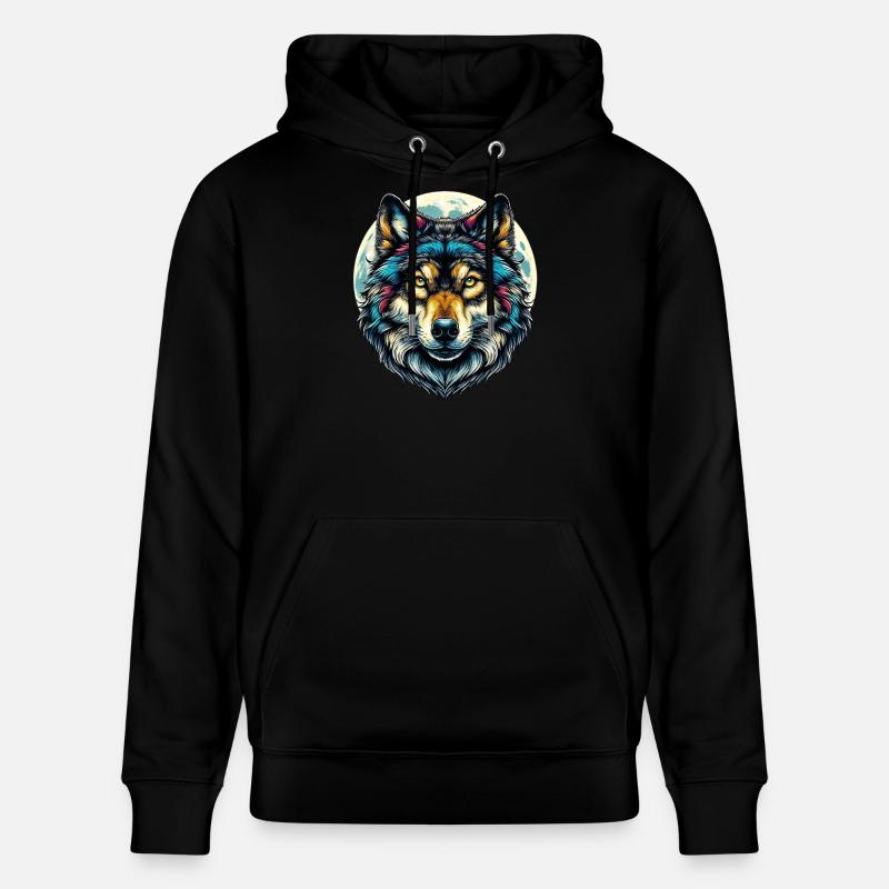 Loup - Sweat à capuche bio CRUISER Stanley/Stella Unisexe - noir