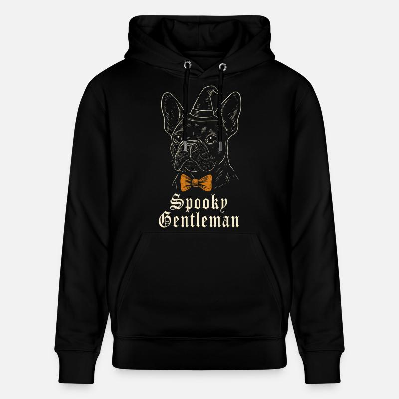 Frenchie Halloween - Spooky Gentleman Dog - Sweat à capuche bio CRUISER Stanley/Stella Unisexe - noir