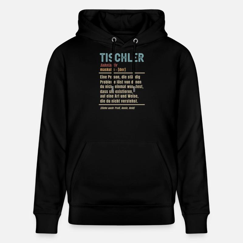 Charpentier Définition Charpentier Signifiant Artisanat - Sweat à capuche bio CRUISER Stanley/Stella Unisexe - noir