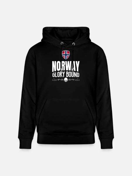 NORWAY GLORY - Stanley/Stella CRUISER Unisex Organic Hoodie - black