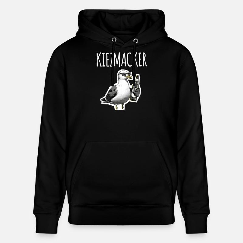 Kiez Möwe Macker - Sweat à capuche bio CRUISER Stanley/Stella Unisexe - noir