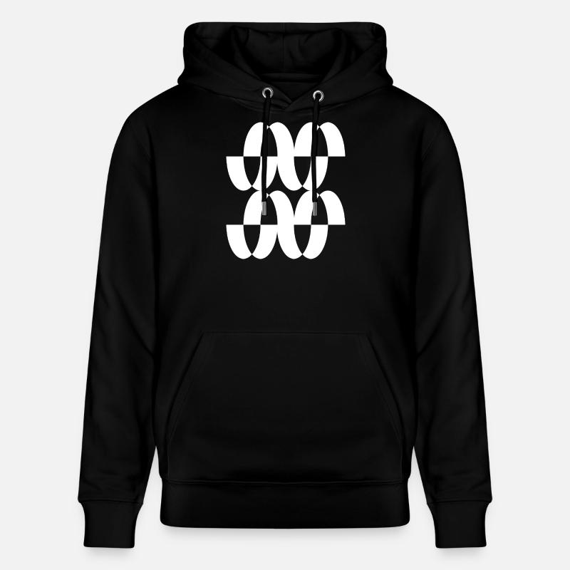 Maillage en anneau entrelacé - Sweat à capuche bio CRUISER Stanley/Stella Unisexe - noir