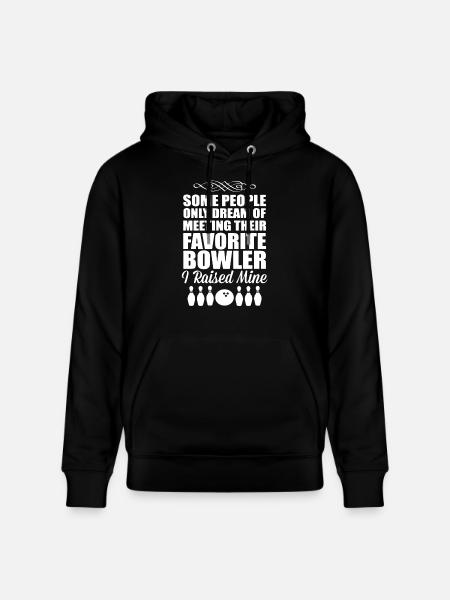 Bowling Mom - Stanley/Stella CRUISER Unisex Organic Hoodie - black
