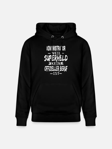 ADMINISTRATOR - Stanley/Stella Unisex Bio-Hoodie CRUISER  - Schwarz