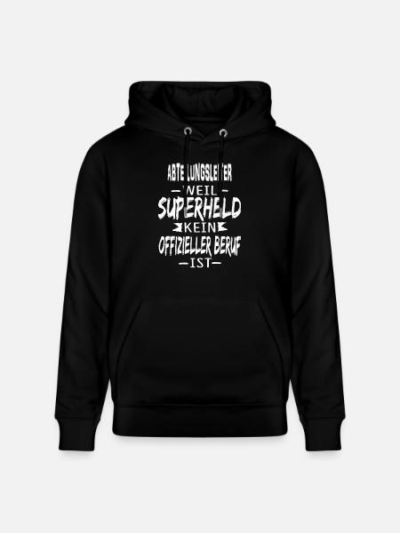 ABTEILUNGSLEITER - Stanley/Stella Unisex Bio-Hoodie CRUISER  - Schwarz