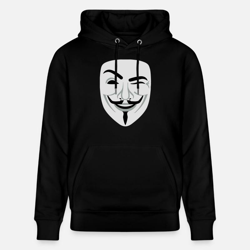 Fun Guy Fawkes Anonymous - Stanley/Stella Unisex Bio-Hoodie CRUISER  - Schwarz
