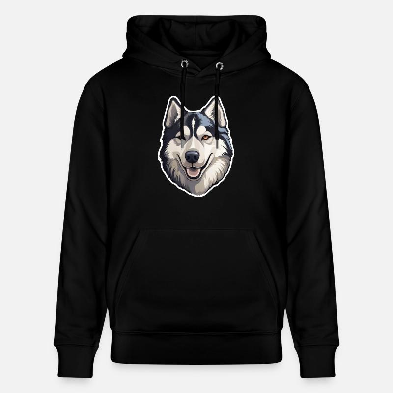 Husky sibérien - Sweat à capuche bio CRUISER Stanley/Stella Unisexe - noir
