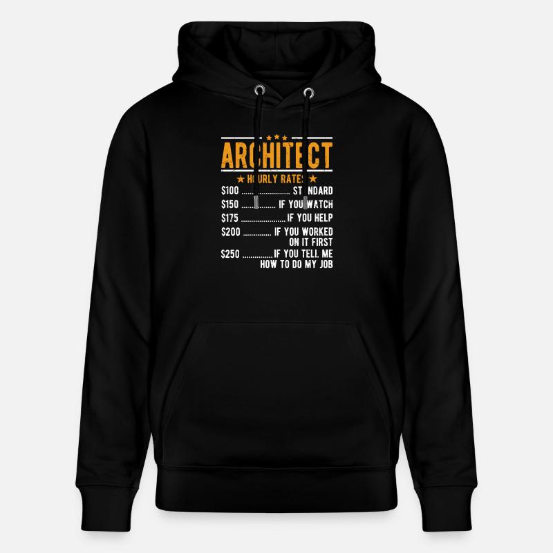 Salaire horaire d’architecte - Sweat à capuche bio CRUISER Stanley/Stella Unisexe - noir