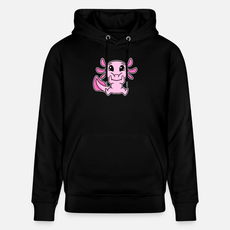 Motif Axolotl mignon - Sweat à capuche bio CRUISER Stanley/Stella Unisexe - noir