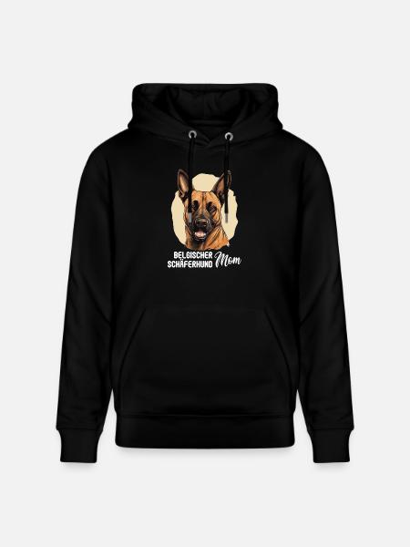 Hund Belgischer Schäferhund - Stanley/Stella Unisex Bio-Hoodie CRUISER  - Schwarz