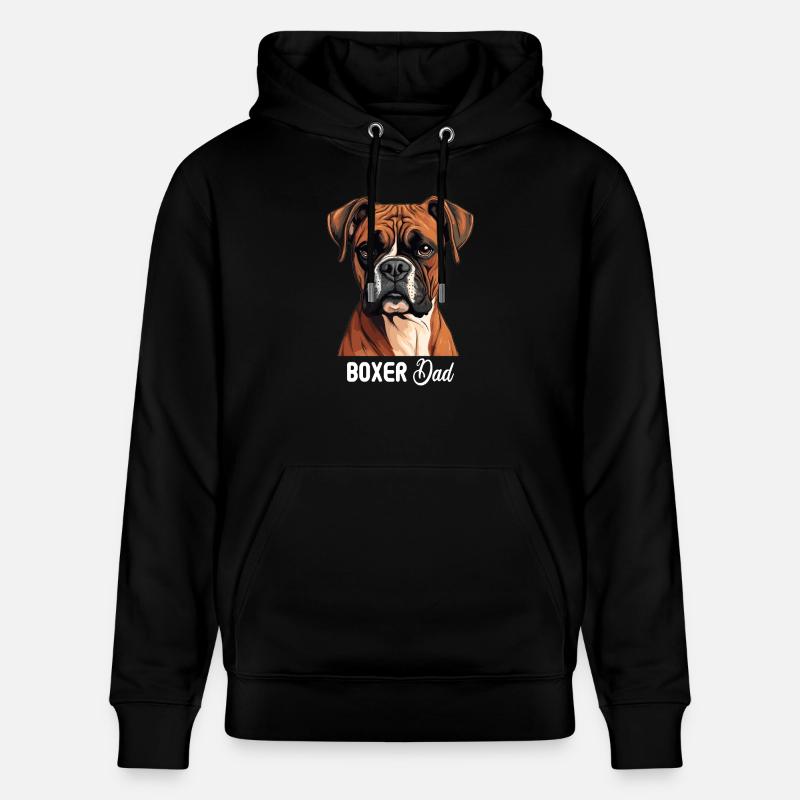 Chien Boxer - Sweat à capuche bio CRUISER Stanley/Stella Unisexe - noir