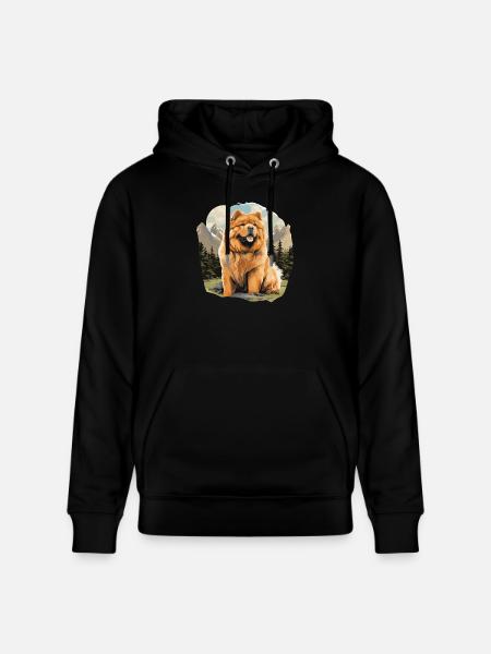 Hund Chow Chow - Stanley/Stella Unisex Bio-Hoodie CRUISER  - Schwarz