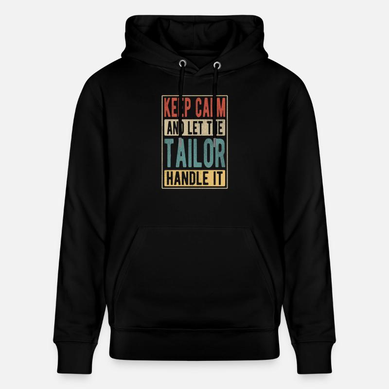 Tailor Retro Geschenk - Stanley/Stella Unisex Bio-Hoodie CRUISER  - Schwarz