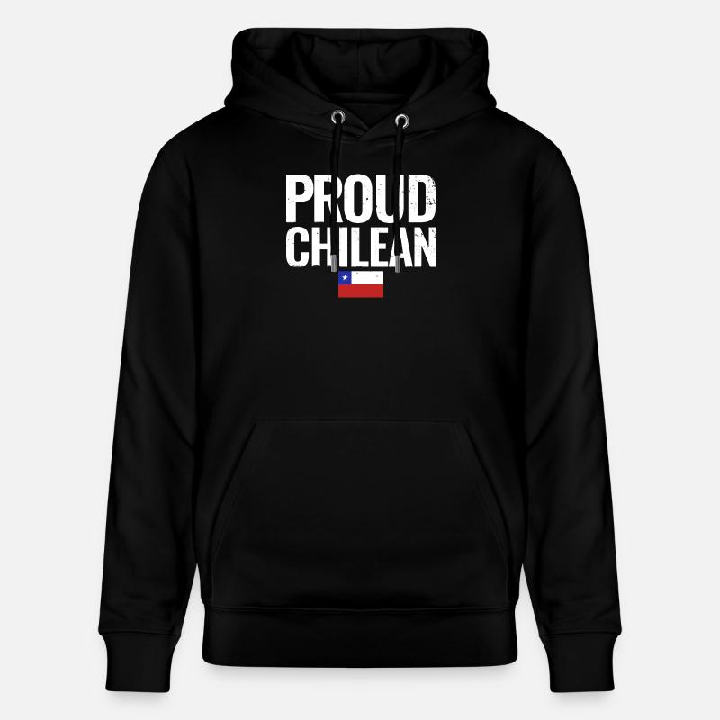 Fier drapeau chilien du Chili - Sweat à capuche bio CRUISER Stanley/Stella Unisexe - noir