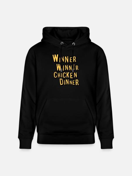 Winner Winner Chicken Dinner - Stanley/Stella CRUISER Unisex Organic Hoodie - black