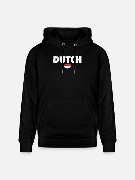 Nederlands Nederland Nederlandse vlag Nederland - Stanley/Stella Uniseks bio-hoodie CRUISER  - zwart