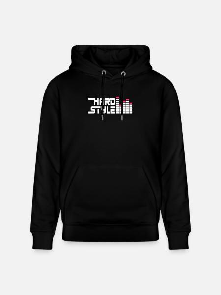 hard style hardstyle equalizer EN - Stanley/Stella CRUISER Unisex Organic Hoodie - black