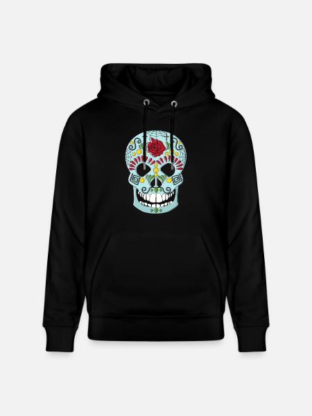 MEXICAN DEAD HEAD - Stanley/Stella CRUISER Unisex Organic Hoodie - black