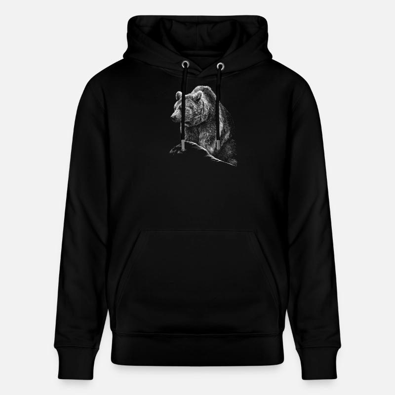 Bear - Sweat à capuche bio CRUISER Stanley/Stella Unisexe - noir