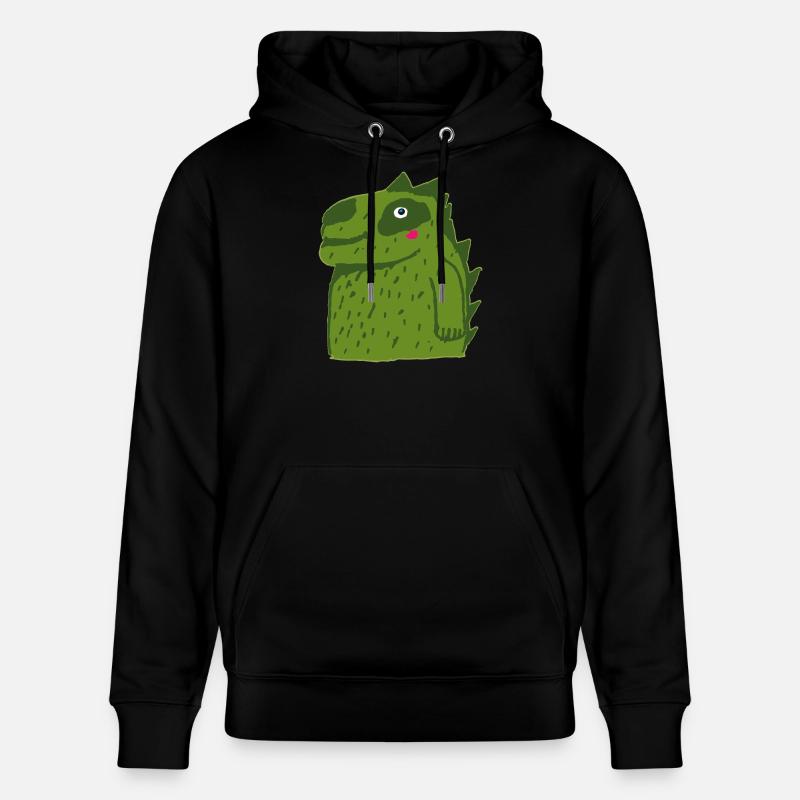petit crocodile mignon - Sweat à capuche bio CRUISER Stanley/Stella Unisexe - noir