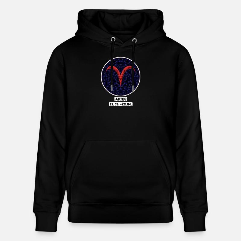 Aries 21.03.-20.04. - Stanley/Stella Unisex Bio-Hoodie CRUISER  - Schwarz