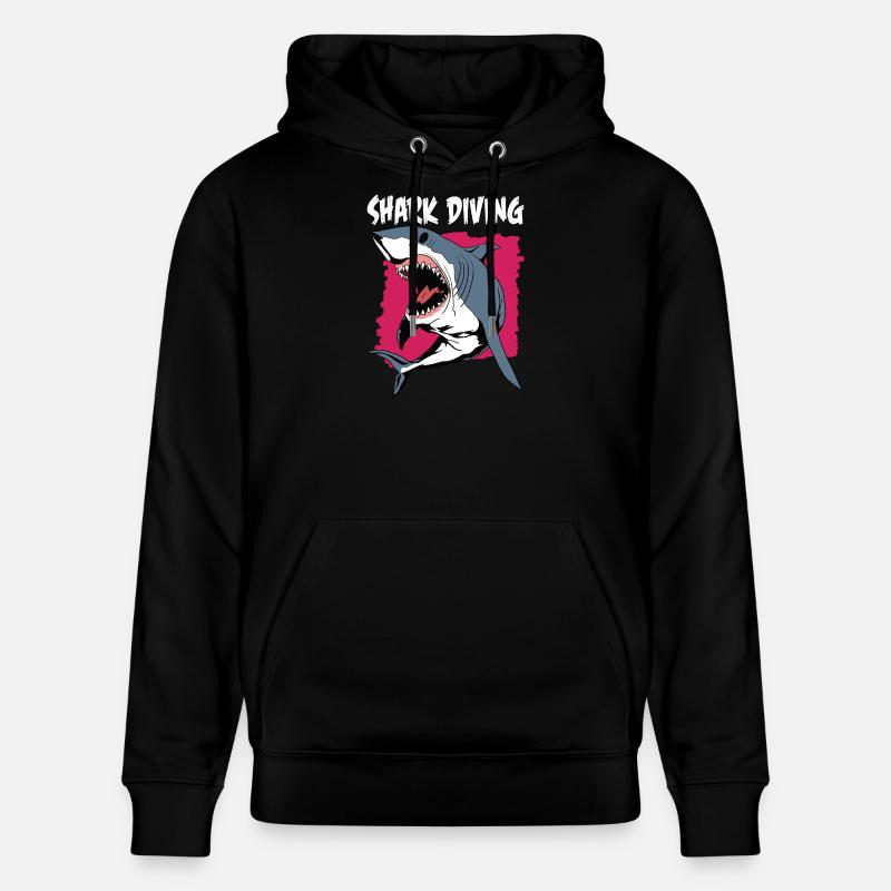 Shark Diving | Plongée Avec Les Requins - Sweat à capuche bio CRUISER Stanley/Stella Unisexe - noir