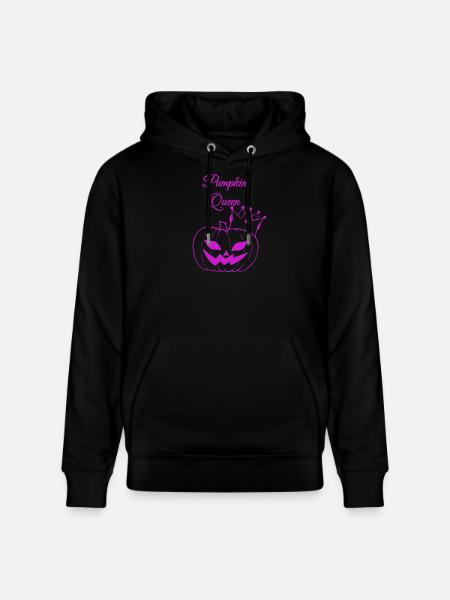 Pumpkin Queen Halloween Design - Stanley/Stella CRUISER Unisex Organic Hoodie - black