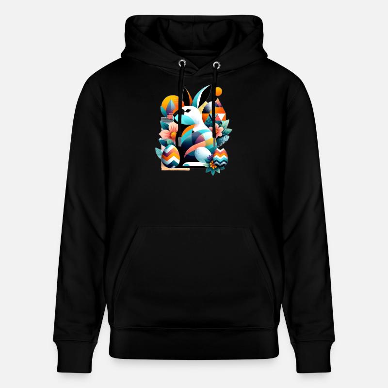 Graphismes de Pâques modernes - Sweat à capuche bio CRUISER Stanley/Stella Unisexe - noir