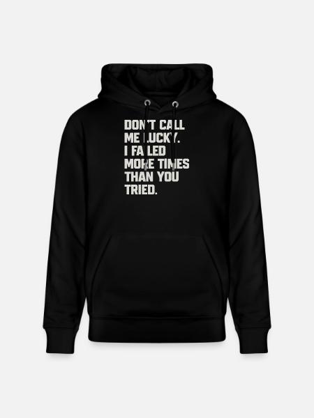 Humorous quote for confidant - Stanley/Stella CRUISER Unisex Organic Hoodie - black