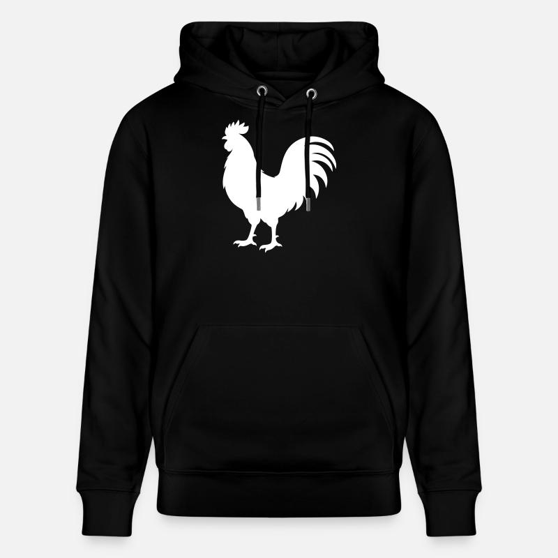 Hahn Silhouette - Stanley/Stella Unisex Bio-Hoodie CRUISER  - Schwarz