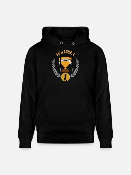 Schlagball Sieger Gewinner Turnier Meisterschaft - Stanley/Stella Unisex Bio-Hoodie CRUISER - Schwarz