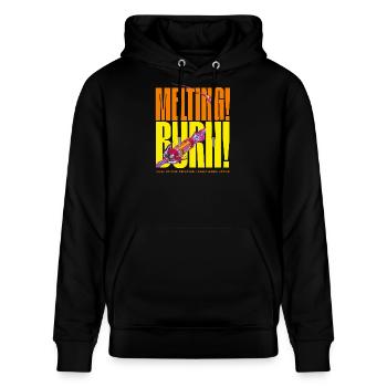 SCHMILZT! Wand des Feuers - Stanley/Stella Unisex Bio-Hoodie CRUISER  - Schwarz - Vorne - Alina (178cm) & Michal (187cm)