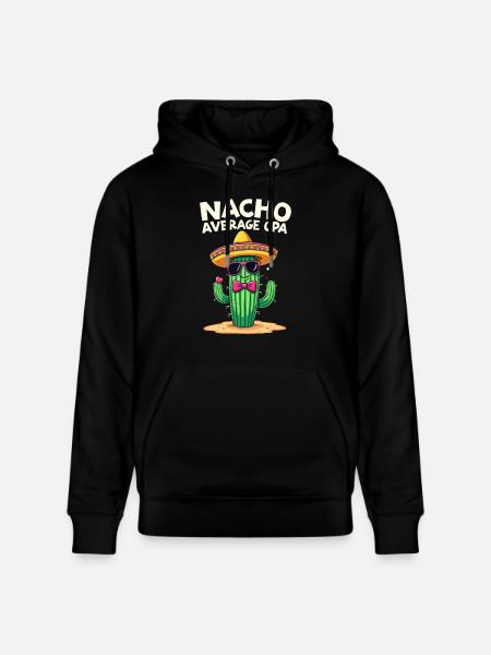Plus qu’un simple comptable, cactus - Sweat à capuche bio CRUISER Stanley/Stella Unisexe - noir