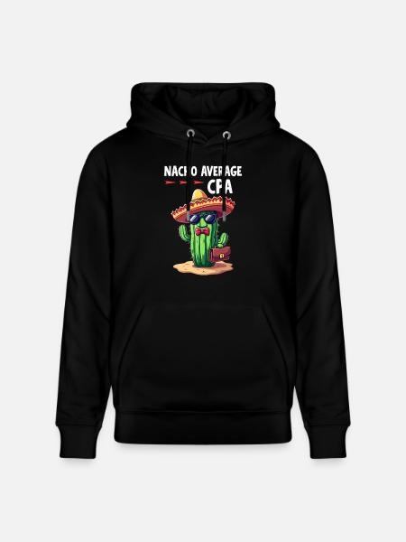 Plus qu’un simple comptable, cactus - Sweat à capuche bio CRUISER Stanley/Stella Unisexe - noir