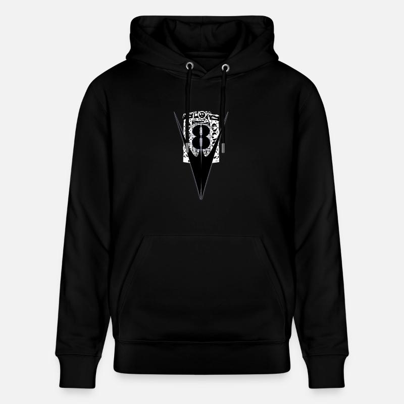 v8 - Stanley/Stella Unisex Bio-Hoodie CRUISER  - Schwarz