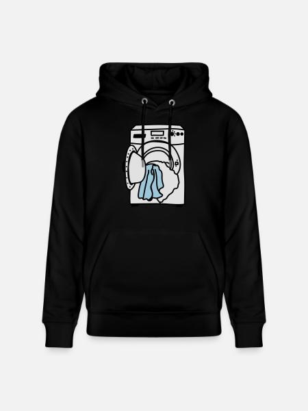 Waschmaschine - Stanley/Stella Unisex Bio-Hoodie CRUISER  - Schwarz