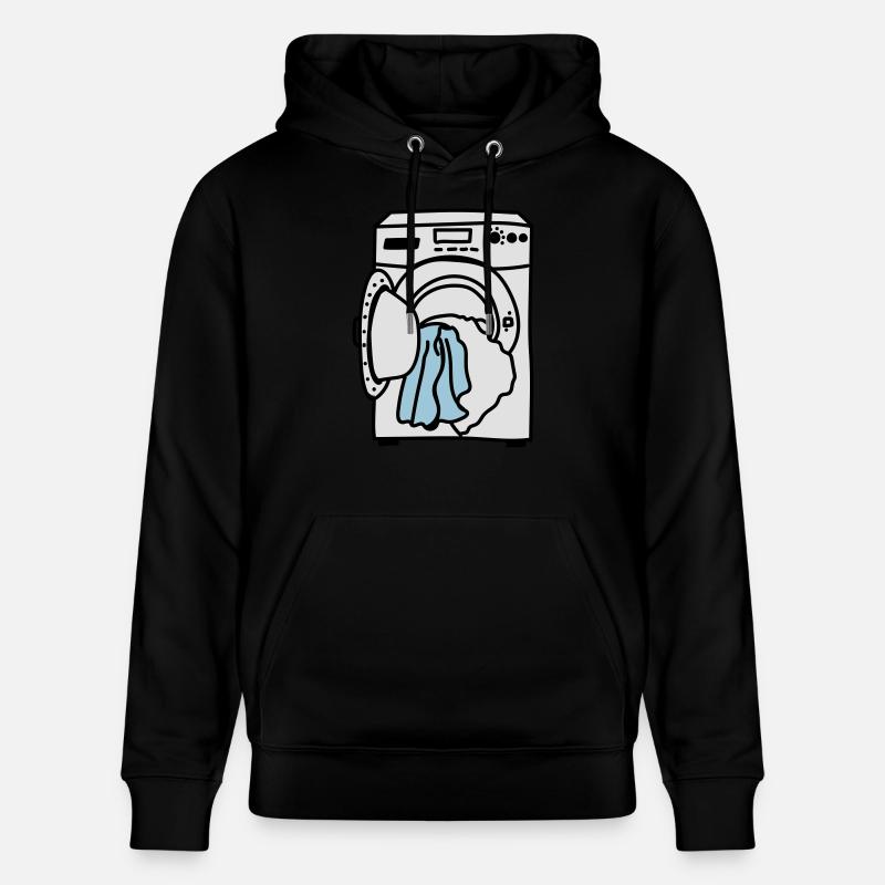 Lave linge - Sweat à capuche bio CRUISER Stanley/Stella Unisexe - noir