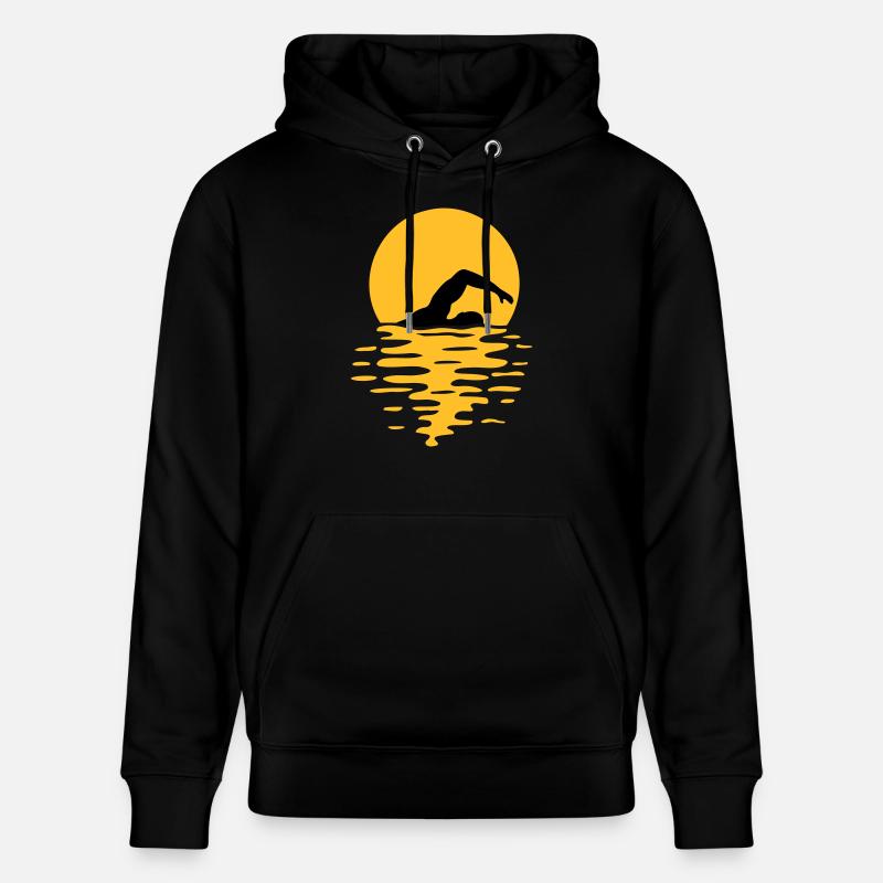 Meer Sonne Schwimmer - Stanley/Stella Unisex Bio-Hoodie CRUISER  - Schwarz