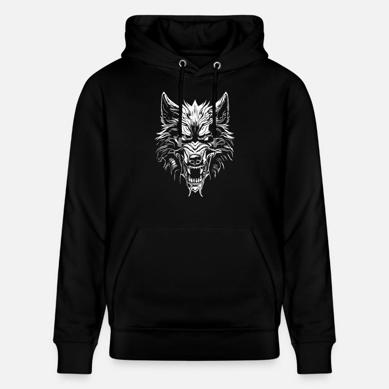 Loup - Sweat à capuche bio CRUISER Stanley/Stella Unisexe - noir