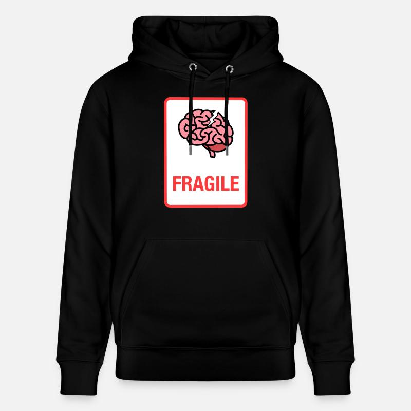 Fragile - Sweat à capuche bio CRUISER Stanley/Stella Unisexe - noir