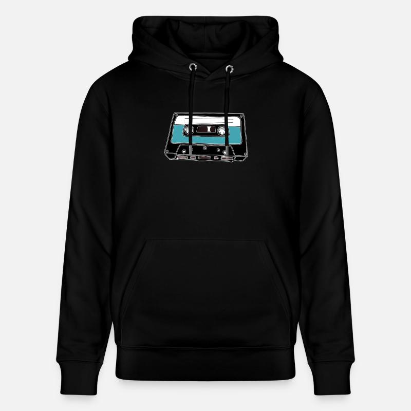 Cassette rétro - Sweat à capuche bio CRUISER Stanley/Stella Unisexe - noir