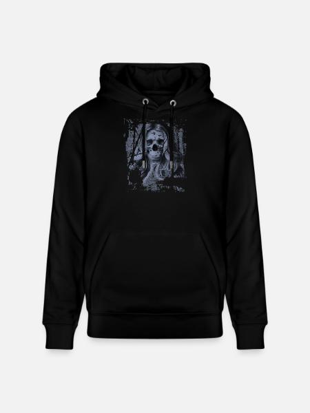 Skull fille bleu - Sweat à capuche bio CRUISER Stanley/Stella Unisexe - noir
