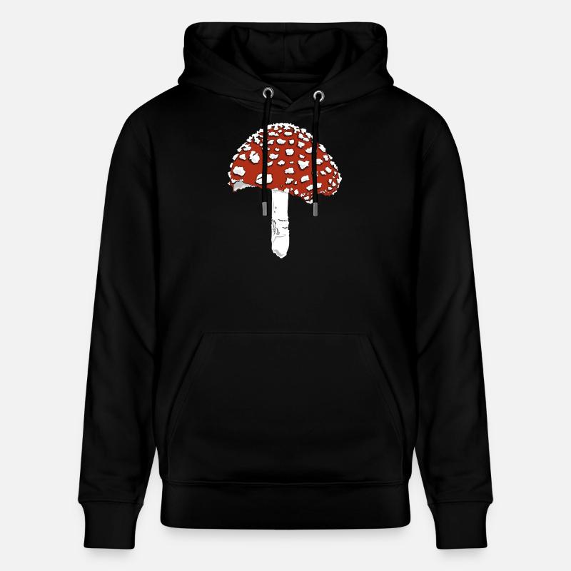 Champignon champignon amanite - Sweat à capuche bio CRUISER Stanley/Stella Unisexe - noir