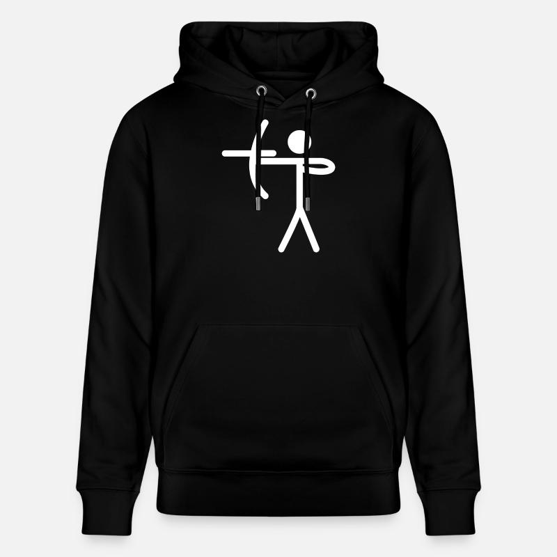 Bogenschießen - Stanley/Stella Unisex Bio-Hoodie CRUISER  - Schwarz