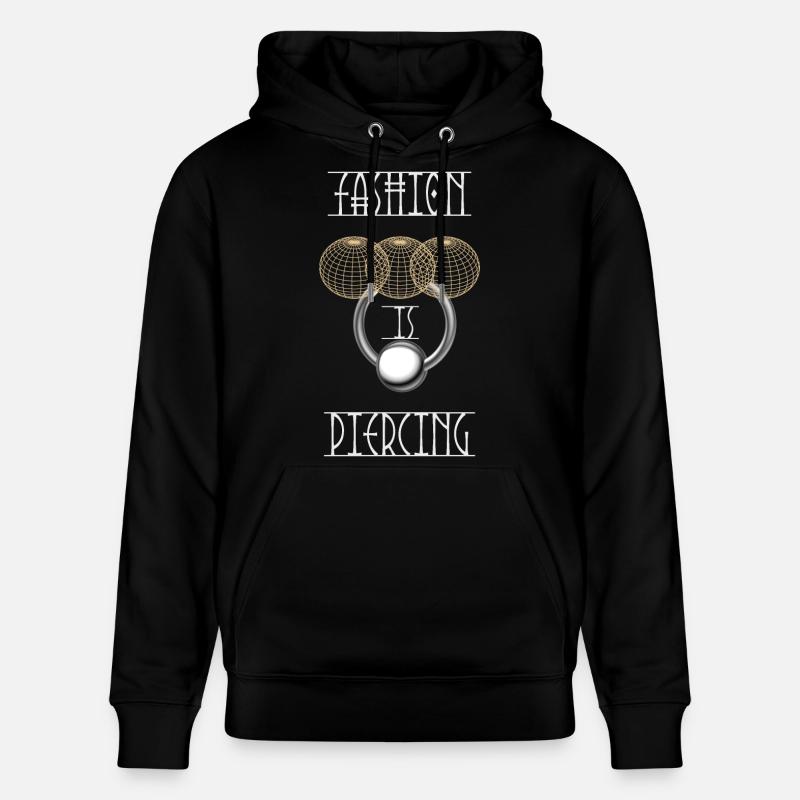 Mode ist Piercing - Stanley/Stella Unisex Bio-Hoodie CRUISER  - Schwarz