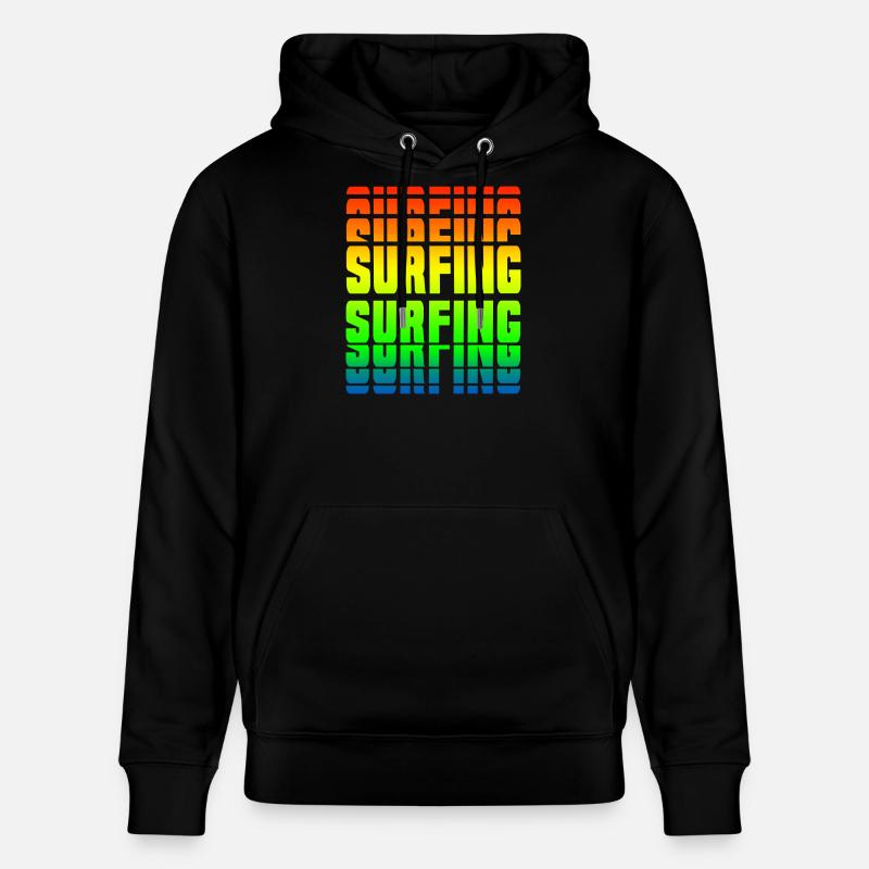 Design de surf - Sweat à capuche bio CRUISER Stanley/Stella Unisexe - noir