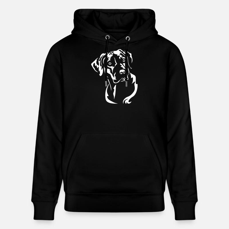 Rhodesian Ridgeback Head « Black Edition » - Sweat à capuche bio CRUISER Stanley/Stella Unisexe - noir