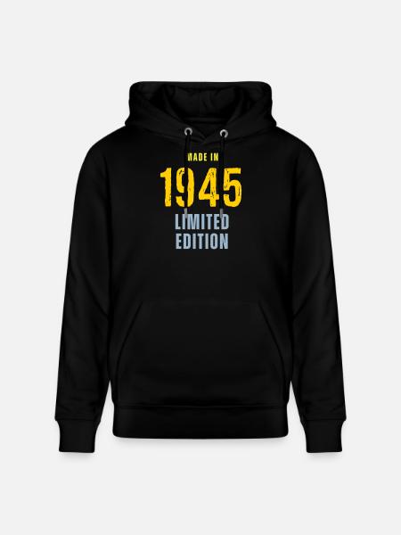 Fabriqué en 1945, édition limitée - Sweat à capuche bio CRUISER Stanley/Stella Unisexe - noir